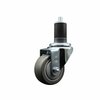 Service Caster 3'' Gray Poly Wheel Swivel 1-5/8'' Expanding Stem Caster SCC-EX20S314-PPUB-158